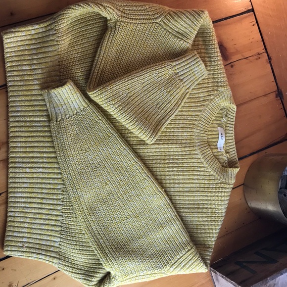 A.L.C. Webster cashmere cotton yellow sweater - Picture 5 of 6